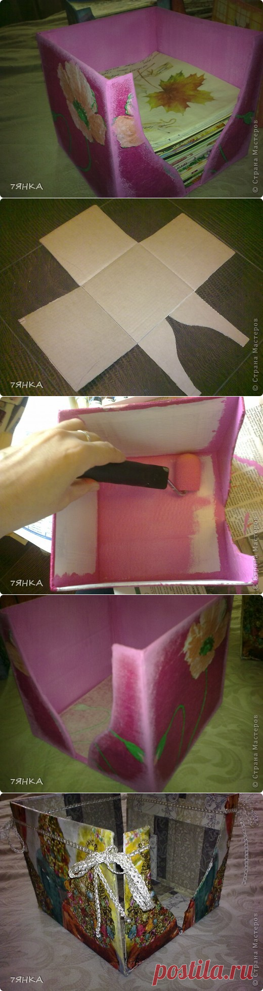 КОРОБОЧКИ ДЛЯ САЛФЕТОК | Страна Мастеров