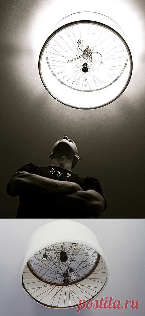 Люстра из велосипеда / Освещение / Модный сайт о стильной переделке одежды и интерьера