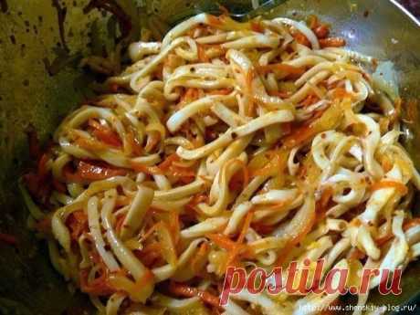 ОСТРЕНЬКИЙ САЛАТ «ОРАНЖЕВЫЙ КАЛЬМАР» — ВКУСНЯТИНА НЕВЕРОЯТНАЯ!!!