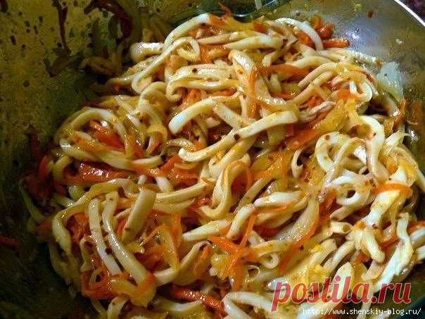 ОСТРЕНЬКИЙ САЛАТ «ОРАНЖЕВЫЙ КАЛЬМАР» — ВКУСНЯТИНА НЕВЕРОЯТНАЯ!!!