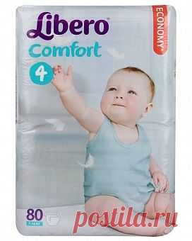 Подгузники Comfort 4 (7 - 14 кг) 80 шт Либеро (Libero)