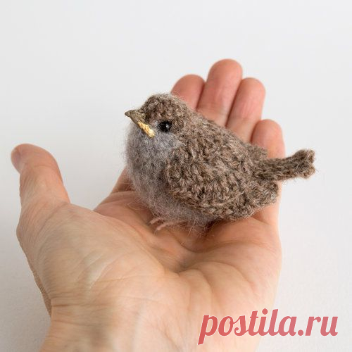 Мастер-класс по вязанию птицы-воробея крючком — Artofit