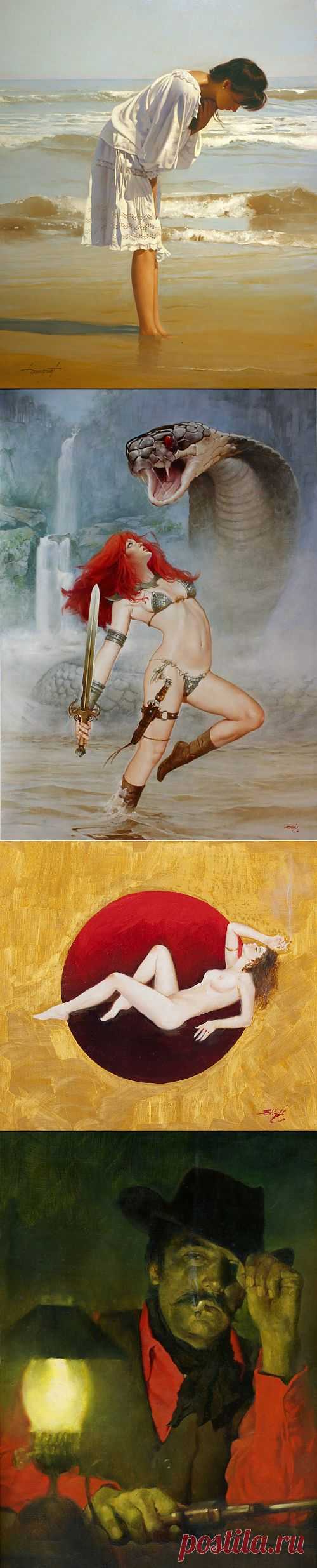 Художник-иллюстратор Enric Torres-Prat (Spanish, 1938-) (168 работ) » Картины, художники, фотографы на Nevsepic