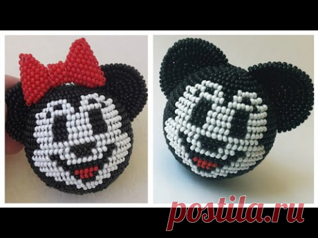 Mickey Mouse and bow for Minnie. Pattern.