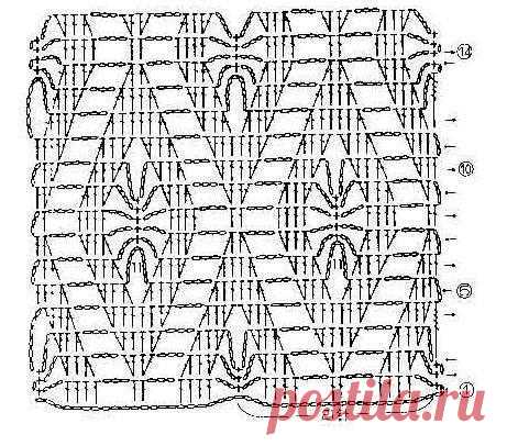 Подборка схем для разной вариации узора 