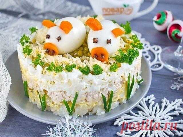 Очень вкусный салатик на Новый Год. Салат 