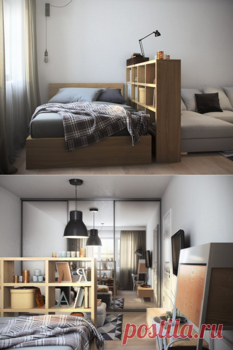 Однокомнатная квартира в Москве, 36 кв. м - Дизайн интерьеров | Идеи вашего дома | Lodgers