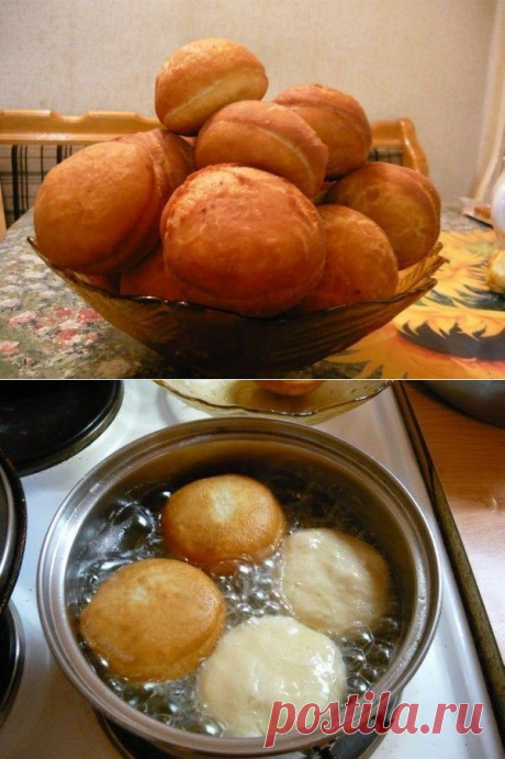 Пончики &quot;вкуснющие&quot;. Ингредиенты: Для теста: 300 г молока 1 пакетик дрожжей 3 ст. ложки сахара 50 г ...