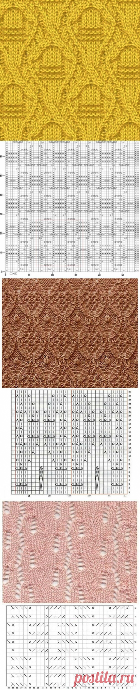 Узоры спицами (фото, схемы)(12) | ШалиГали – о вязании с любовью | Яндекс Дзен