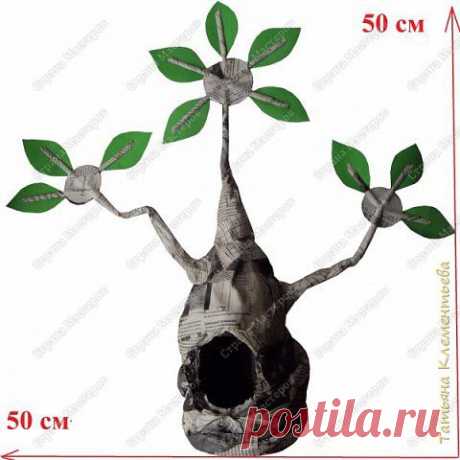 Стилизованное дерево для мультфильма | Страна Мастеров