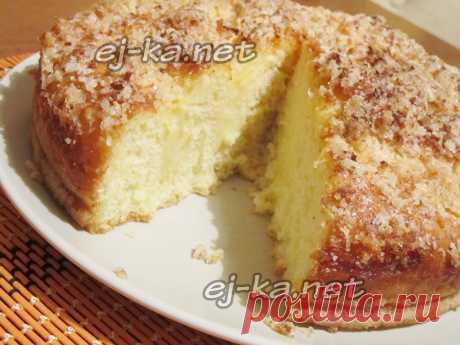 Сладкий пирог к чаю, легкий как пух: простой, быстрый и очень вкусный