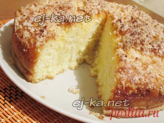Сладкий пирог к чаю, легкий как пух: простой, быстрый и очень вкусный