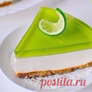 Желейный торт без выпечки с лаймовым вкусом - МирТесен