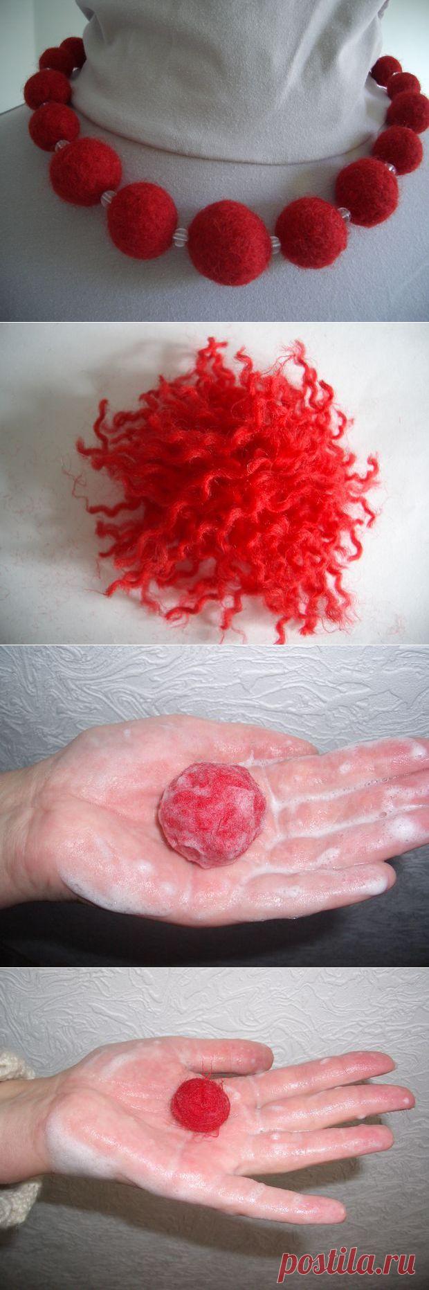 Как сделать бусины из остатков пряжи