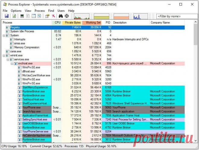 Process Explorer — программа от Windows Sysinternals, улучшенный аналог диспетчера задач Windows. Показывает более подробную информацию и очень помогает при ручном поиске вредоносного софта, особенно - блокирующих рабочий стол баннеров.
