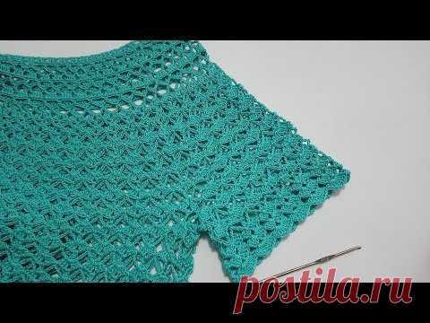 Como tejer manga / Blusa María