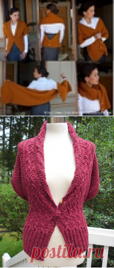 Шарф-трансформер из Interweave Knits!