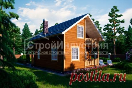 Проект каркасно-щитового дома 9 на 7 от компании СтройИндустрия