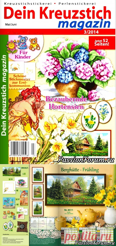 Немецкие журналы "Dein kreuzstich" - запись пользователя verav (Вера) в сообществе Вышивка в категории Схемы вышивки крестом, вышивка крестиком