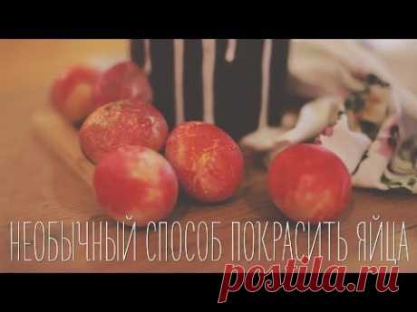 Необычный способ покрасить яйца [Идеи для жизни] - YouTube
