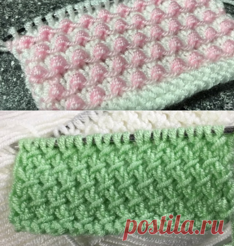 Красивые и простые рельефные узоры спицами. Мастер классы