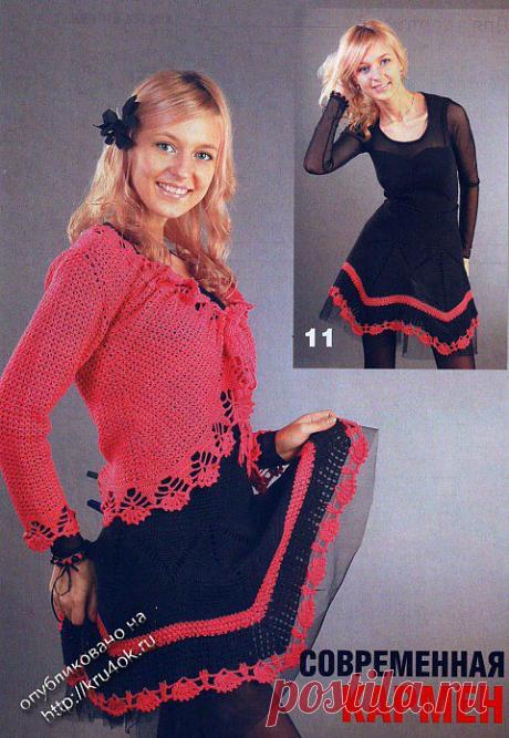 Вязаная крючком юбка с описанием, схемой и выкройкой - вязание крючком на kru4ok.ru