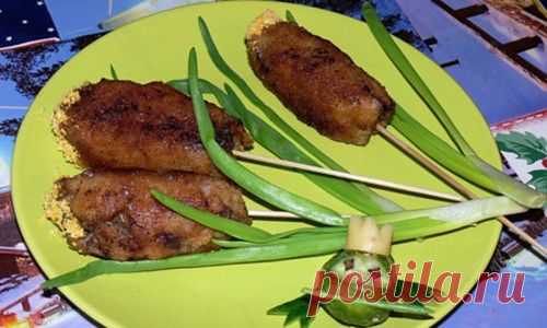 Котлеты с сыром и грибами «Камыши»