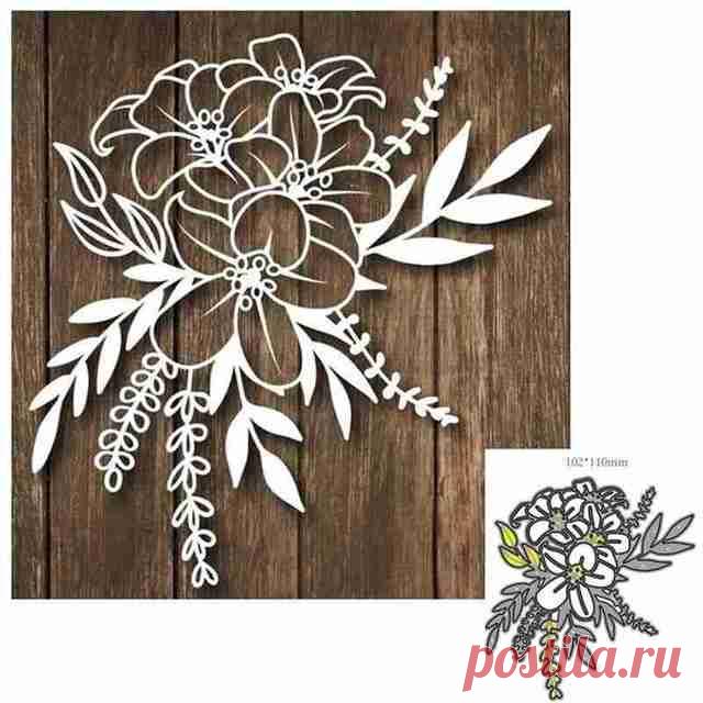 Штамповочный нож из углеродистой стали, металлические штампы для резки, трафареты для бумаги, лезвие для украшения, штамп, цветок, нож для скрапбукинга V1x3 | АлиЭкспресс