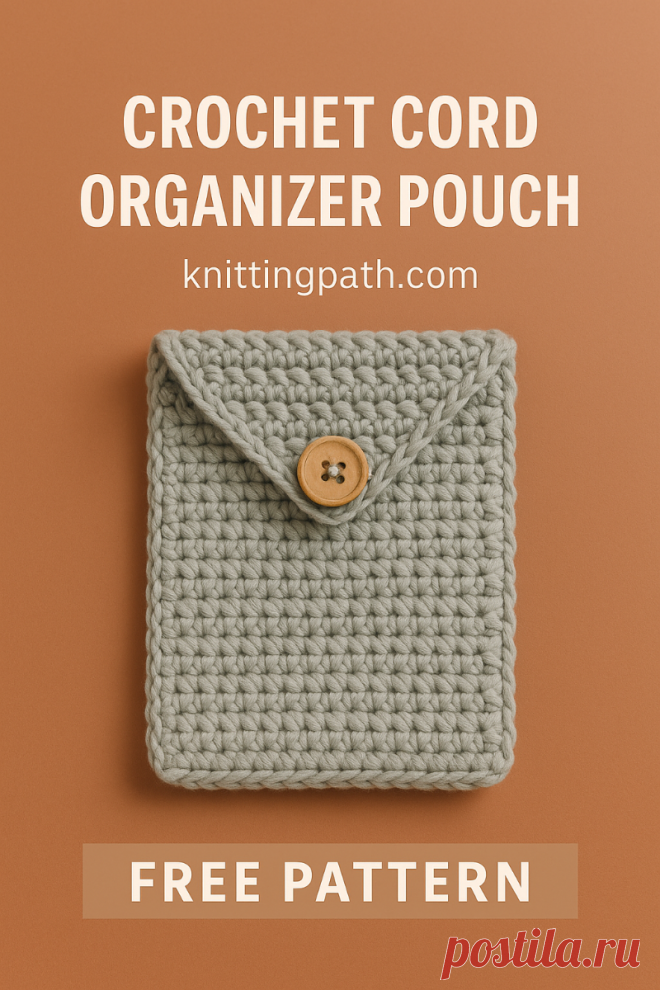 Crochet Cord Organizer Pouch