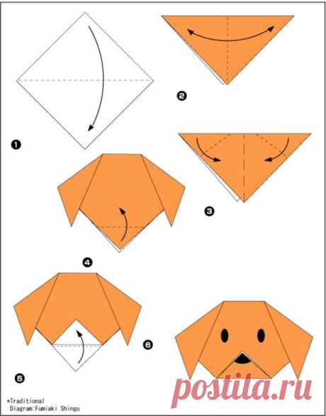 Простые оригами для детского творчества!