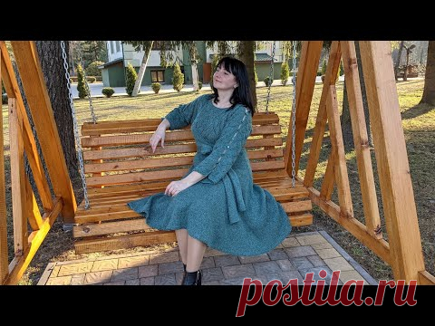 Платье спицами 