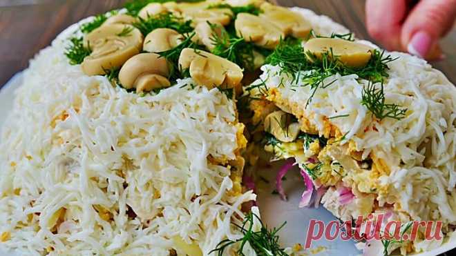 Салат Славяночка вкусный НОВОГОДНИЙ рецепт _