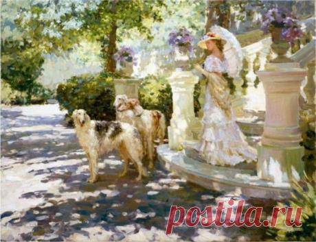 Художник Юрий Кротов|Романтические портреты