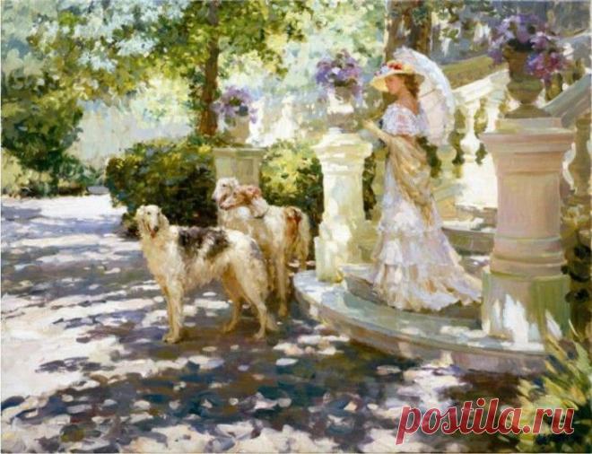 Художник Юрий Кротов|Романтические портреты