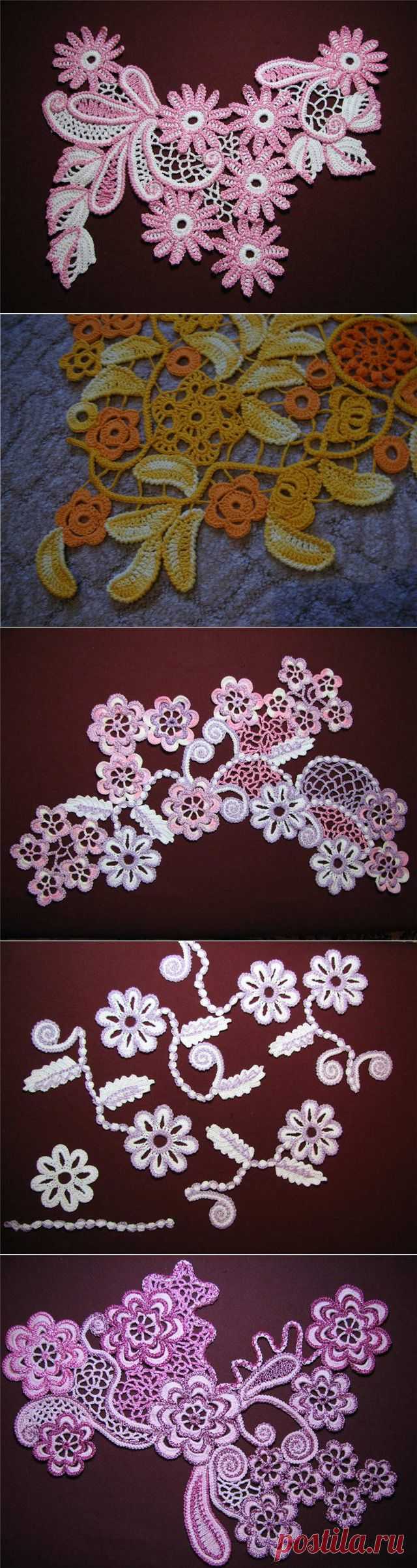 Композиции из мотивов для ирландского кружева.