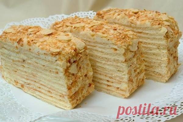 Классический рецепт торта Наполеон советского времени - interesno.win Друзья, готовим торт Наполеон классический рецепт советского времени. Сегодня хочу представить вашему...