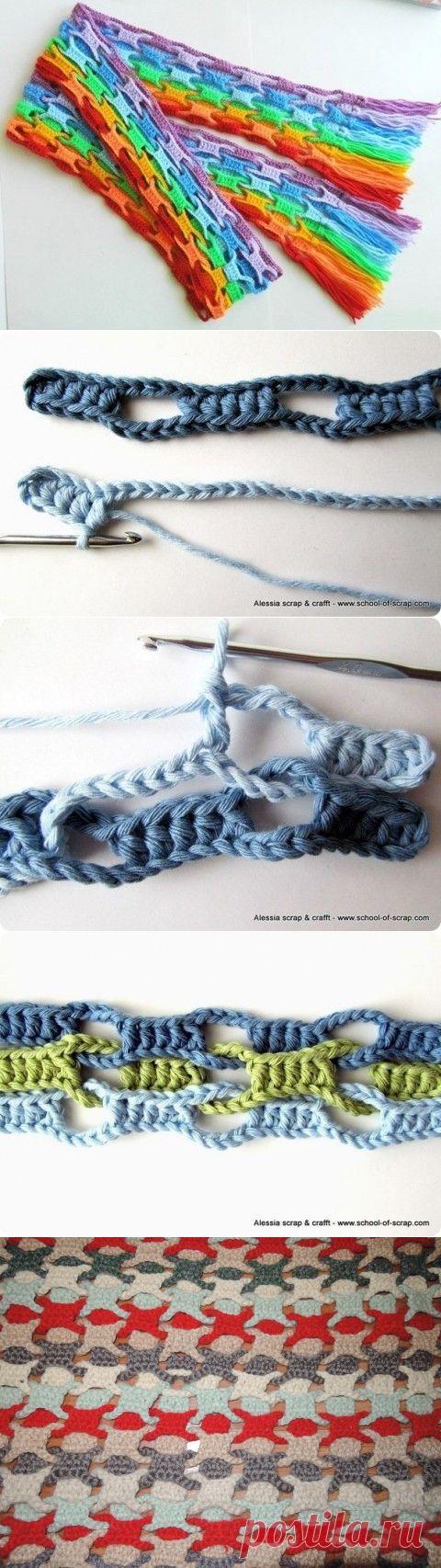 Интересная техника вязания крючком