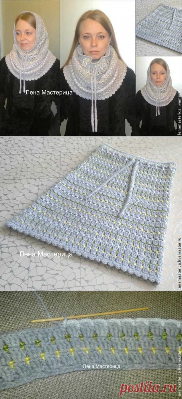 Шарф-снуд-труба крючком - Ярмарка Мастеров - ручная работа, handmade