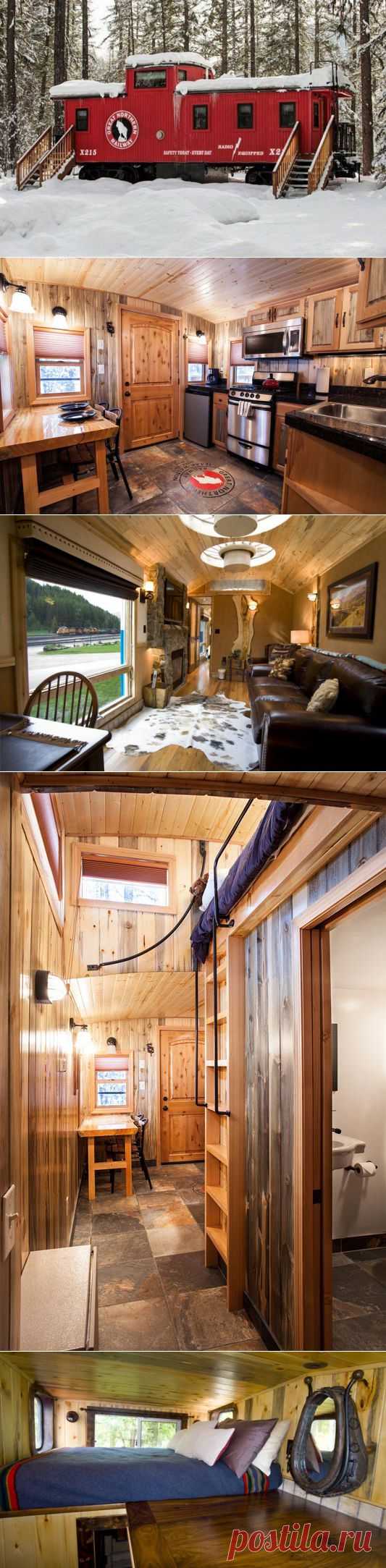 Это обычный старый вагон в лесу. Но стоит лишь приоткрыть дверь | Интересное из интернета