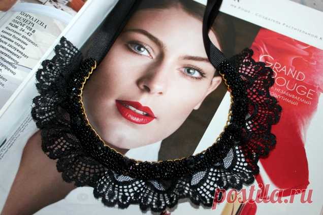 кружевной чокер)