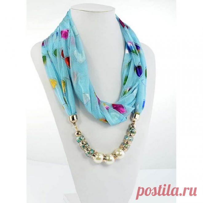 Элегантный аксессуар: 20+ изящных образов шарфов с бижутерией - Feelfeed