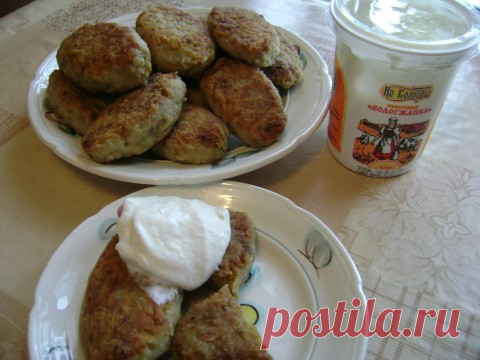 Картофельные котлетки с мясом и грибами