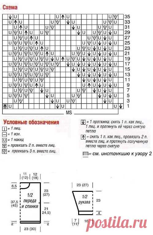 Пуловер спицами узором ромбы. Женский пуловер спицами схемы 2017 |