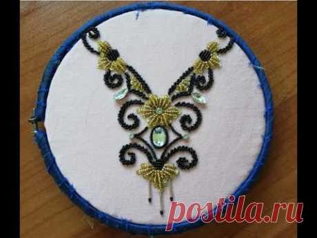 hand embroidery with beads
