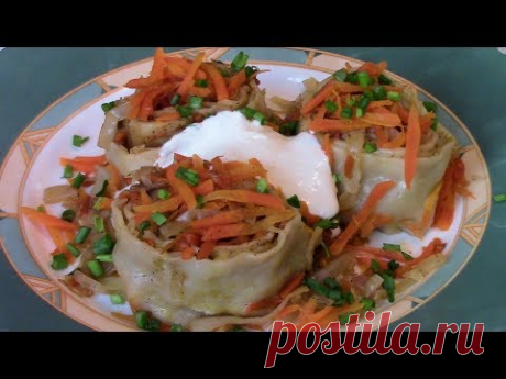 Штрудли с капустой . Как приготовить  простое и очень вкусное блюдо из капусты .