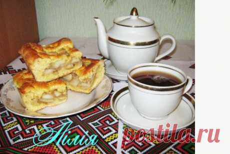 Украинский пирог с яблоками | Любимые рецепты
