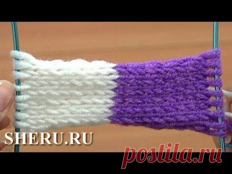 Учимся вязать спицами Урок 1 метод 18 из 18 Метод набора петель с открытым краем - YouTube