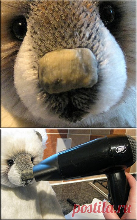Bearing All: Tip: How to wax a bear's embroidered nose вощение носа