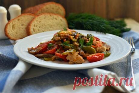 Свинина с вешенками и овощами - пошаговый рецепт с фото на Повар.ру