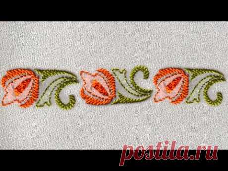 Chikankari Embroidery Tutorial, Basic Stitches, Border Design, Hand Embroidery